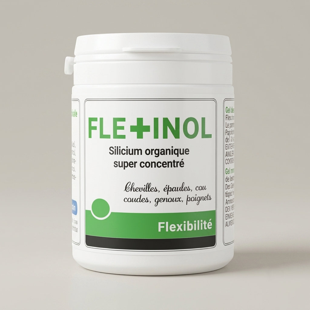 Flexinol Gel, 250 ml jar of massage gel with organic silicon