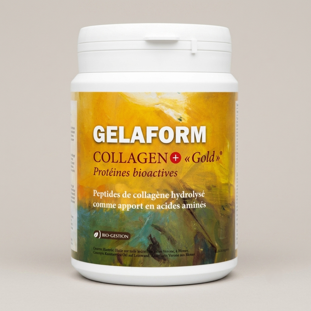 GELAFORM Collagen+ «Gold», barattolo da 360 g di collagene idrolizzato in polvere