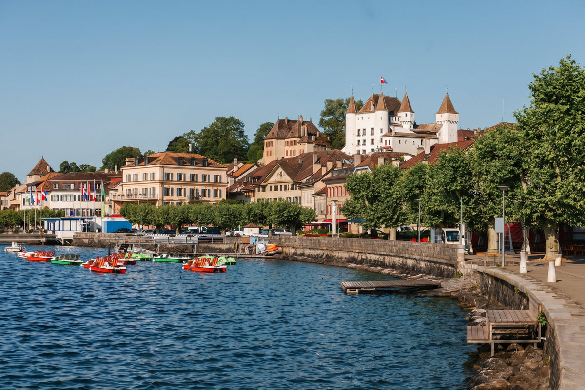 Nyon, Switzerland, on the shores of Lake Geneva