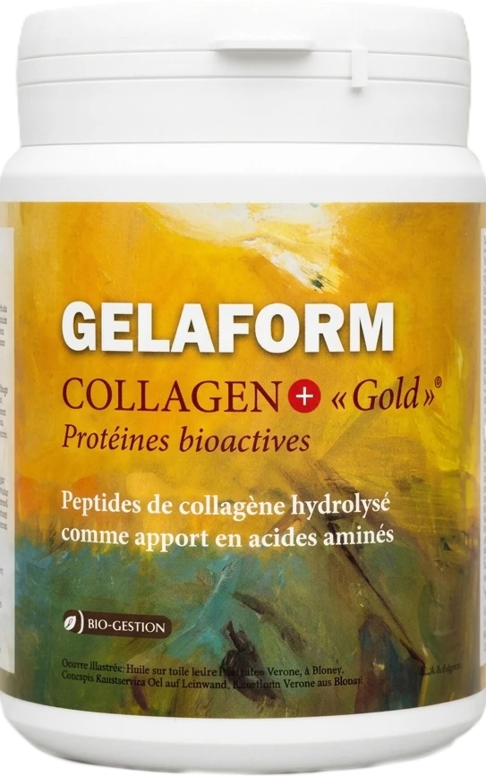 The jar of GELAFORM Collagen+ “Gold”